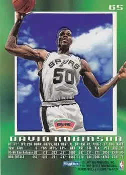 Back of David Robinson