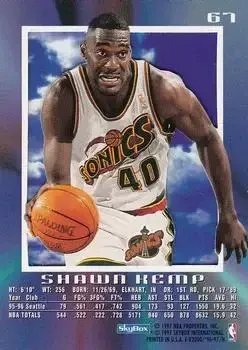 Back of Shawn Kemp