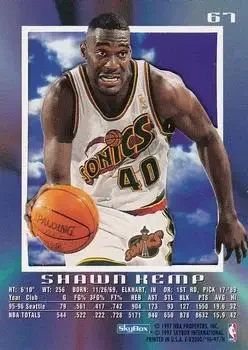 Back of Shawn Kemp