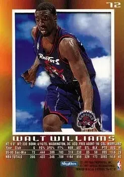 Back of Walt Williams