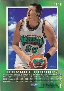 Back of Bryant Reeves