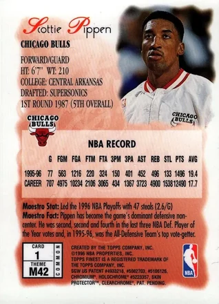 Verso de Scottie Pippen