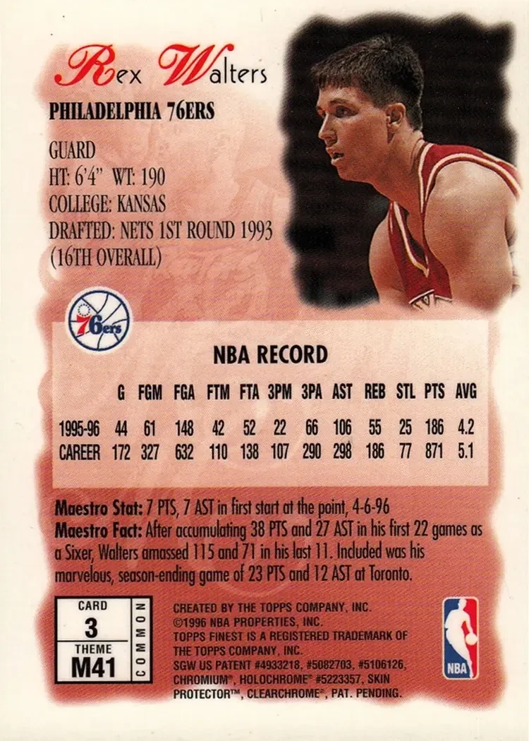 Back of Rex Walters