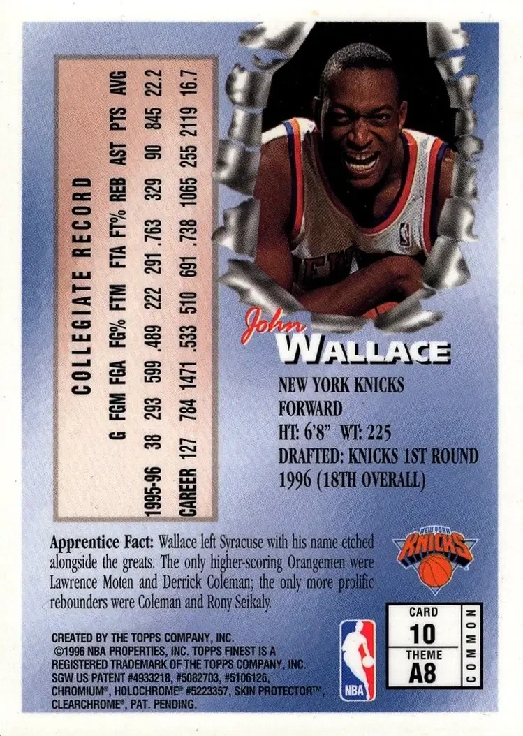Back of John Wallace