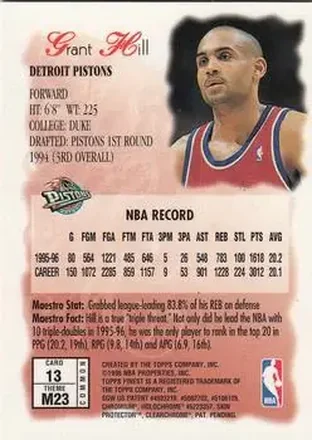 Reverso de Grant Hill