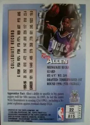 Ray Allen Rückseite