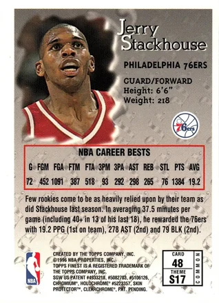 Jerry Stackhouse 뒷면