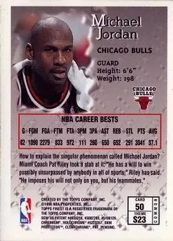 Back of Michael Jordan