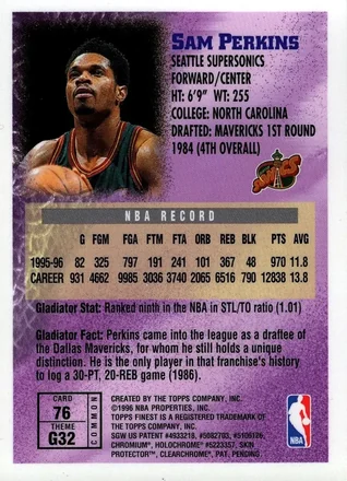 Reverso de Sam Perkins