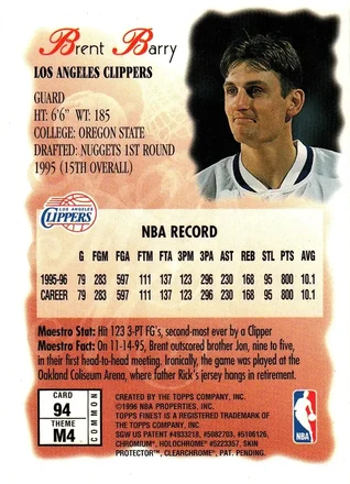Brent Barry back