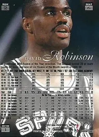Verso de David Robinson