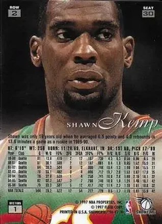Verso de Shawn Kemp