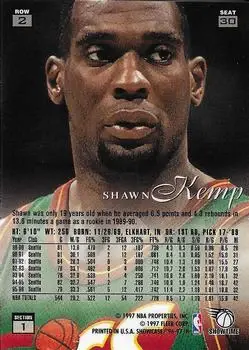 Back of Shawn Kemp