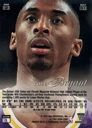 Kobe Bryant Rückseite