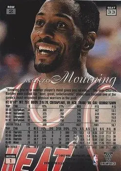 Back of Alonzo Mourning