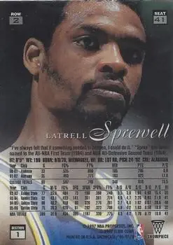 Back of Latrell Sprewell