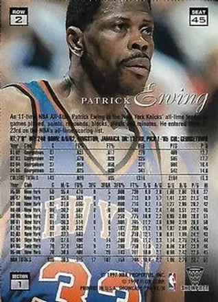 Patrick Ewing 背面