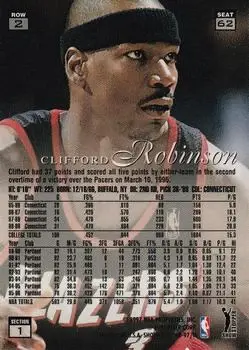 Back of Clifford Robinson