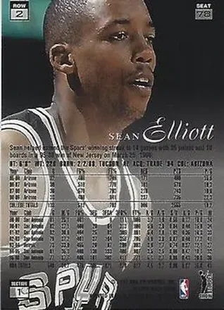 Verso de Sean Elliott