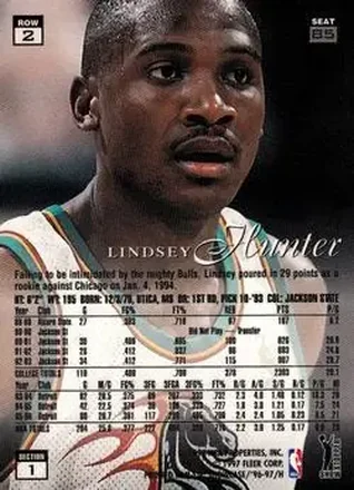 Verso de Lindsey Hunter