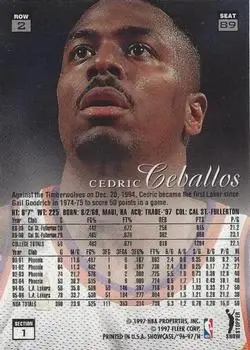 Back of Cedric Ceballos