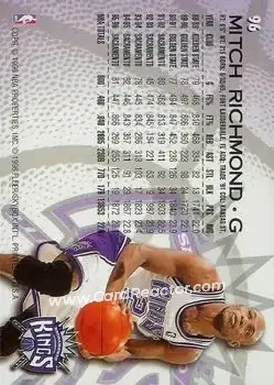 Back of Mitch Richmond