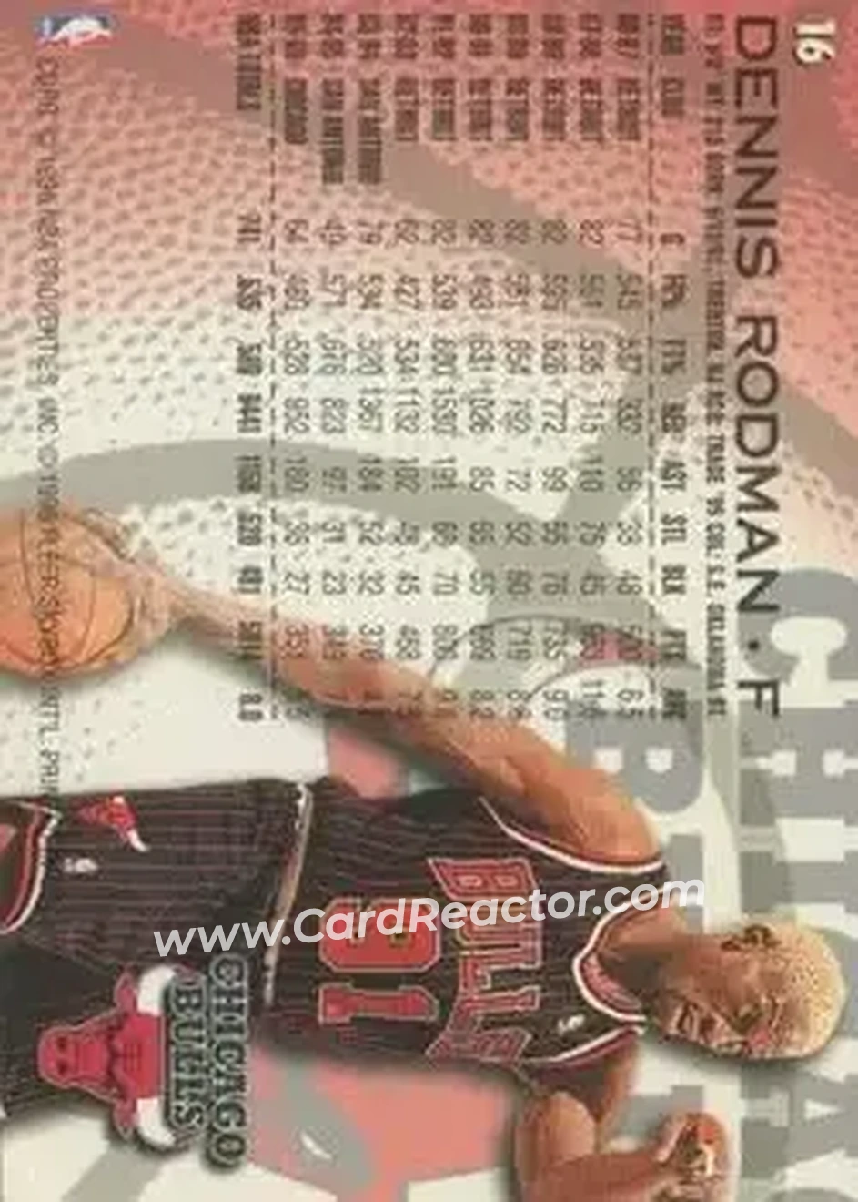 Back of Dennis Rodman