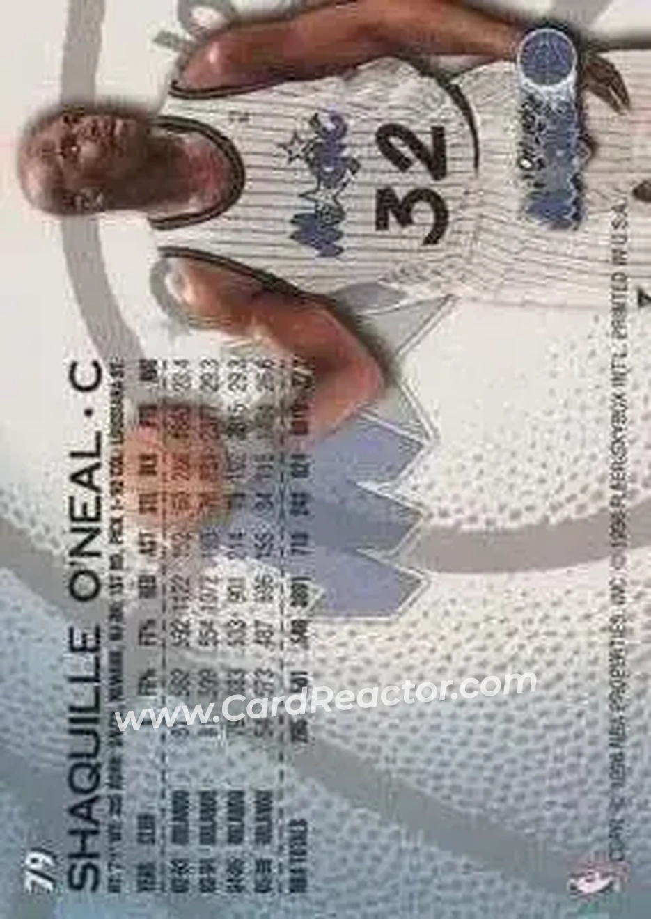 Back of Shaquille O'Neal