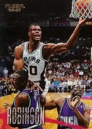 1996-97 Fleer European #100 David Robinson
