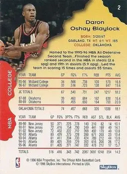 Back of Mookie Blaylock