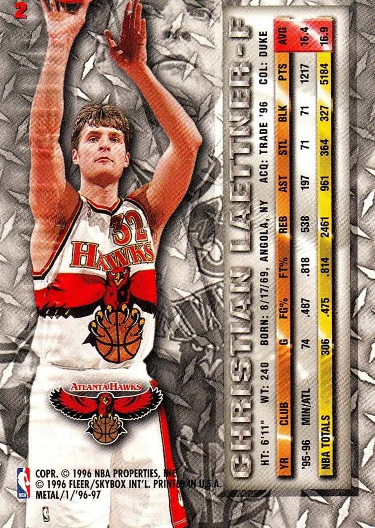 Back of Christian Laettner
