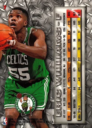 Verso de Eric Williams
