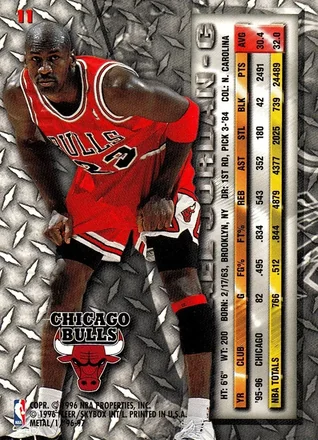 Verso de Michael Jordan