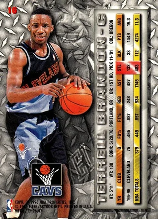 Terrell Brandon 뒷면