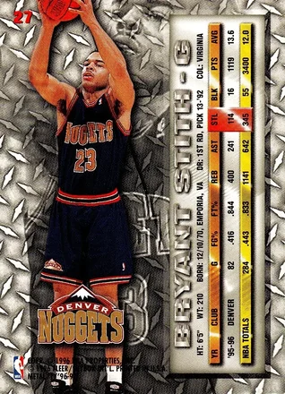 Bryant Stith Rückseite