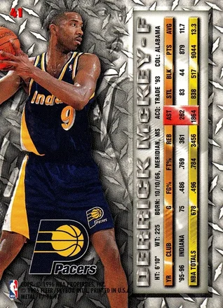 Verso de Derrick McKey
