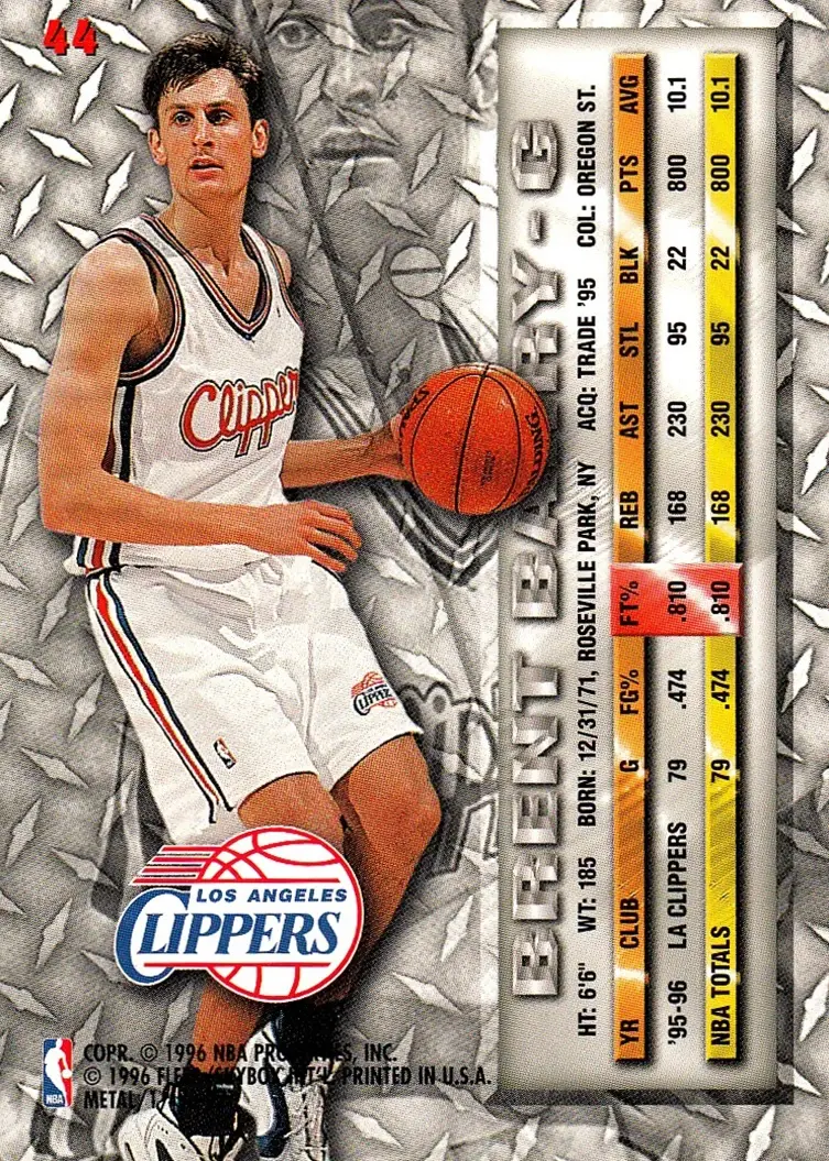 Back of Brent Barry