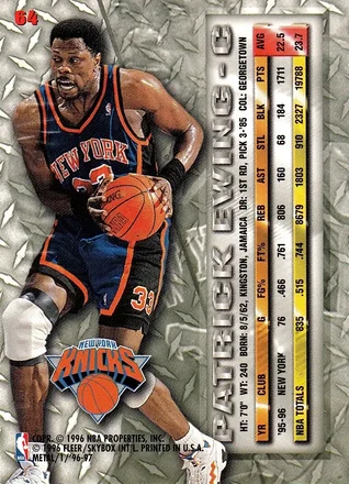 Tył: Patrick Ewing