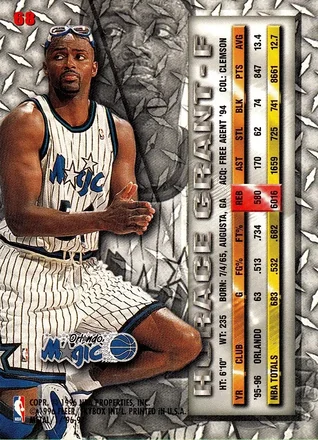 Reverso de Horace Grant