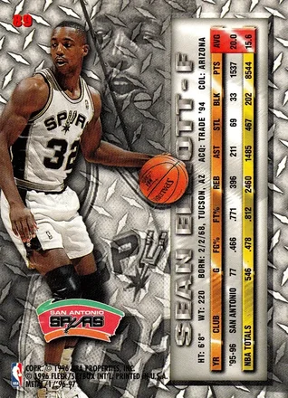 Achterkant van Sean Elliott