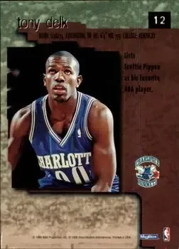 Back of Tony Delk