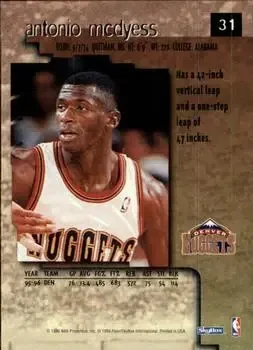 Back of Antonio McDyess