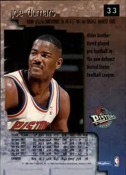 Back of Joe Dumars