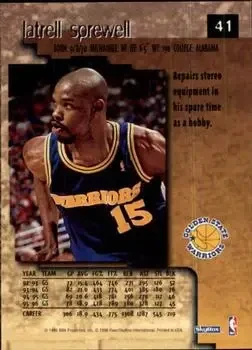 Back of Latrell Sprewell