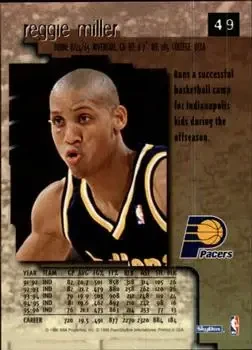 Back of Reggie Miller