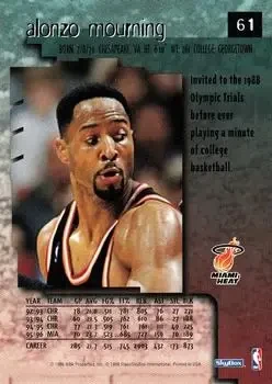 Back of Alonzo Mourning