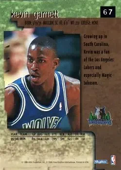 Back of Kevin Garnett
