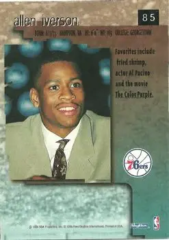 Back of Allen Iverson