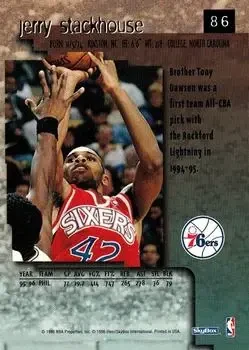 Back of Jerry Stackhouse