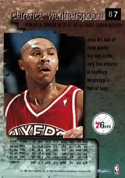 Back of Clarence Weatherspoon